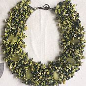 Украшения handmade. Livemaster - original item Necklace: Fur made of beads and stones. Handmade.