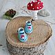 Sandals for doll ob11 color - blue with fly agarics 18mm. Clothes for dolls. Olga Safonova. My Livemaster. Фото №5