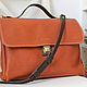 Leather briefcase. Messenger Bag. Densefog. Online shopping on My Livemaster.  Фото №2