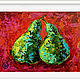 Pears oil painting miniature pears mini fruit painting, Pictures, St. Petersburg,  Фото №1