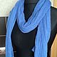 Blue wool scarf, Scarves, Jelgava,  Фото №1