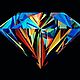 Муассанит (MOISSANITE) белый цвет DE/VVS1, кушон, 6х6мм, и 7х7мм. Кабошоны. ILLUSION_STONES1. Ярмарка Мастеров.  Фото №7