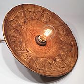 Для дома и интерьера handmade. Livemaster - original item Ceramic lamp with a larger lampshade (42 cm). Handmade.