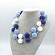Beads 'Sea voyage' blue, white, beads. Beads2. Beaded jewelry. My Livemaster. Фото №6