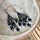 Earrings and pendant with crystal beads 'Domino'. Jewelry Sets. BijouSiberia. My Livemaster. Фото №4