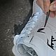 Кроссовки белые Nike Air Force 1 унисекс, кастом, ручная роспись. Кроссовки. Olgavolgoart. Роспись одежды и обуви. Кастом. Ярмарка Мастеров.  Фото №9