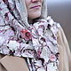 Large linen neck scarf in boho style. Shawls1. ZanKa. My Livemaster. Фото №5