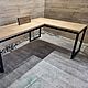 Угловой стол из сосны в стиле лофт "Table - 109". Столы. EasyLOFT. Ярмарка Мастеров.  Фото №5