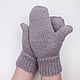 Knitted mittens with merino braids. Mittens. Knitwear shop Fairy Tale by Irina. My Livemaster. Фото №5