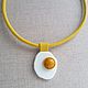 Order Pendant from the skin of the Egg with amber. Shagree (Shagree). Livemaster. . Pendants Фото №3