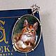 Order Pendant 'Serious kitten'. Maine Coon. Painting, silver. greka. Livemaster. . Pendant Фото №3