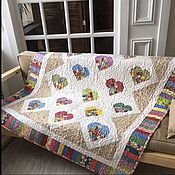 Для дома и интерьера handmade. Livemaster - original item Gifts on February 14: Quilted patchwork plaid. Handmade.