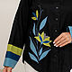 Black Linen Shirt Holly Blue Green. Shirts. NATALINI. Online shopping on My Livemaster.  Фото №2