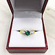 18K Dark Green Round Emerald Engagement Ring, Colombian Emerald Weddin. Rings. JR Colombian Emeralds (JRemeralds). My Livemaster. Фото №4