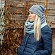 Beanie hat and Snood in two turns ' Morozko'. Headwear Sets. Olga Lado. My Livemaster. Фото №6