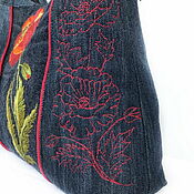 Сумки и аксессуары handmade. Livemaster - original item Hobo Bag Bag Boho Shopper Denim Bag Hobo Bag Bag. Handmade.
