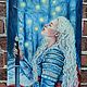 Картина масляной пастелью "Вдохновение воительницы". Картины. Yulia-luana-art. Ярмарка Мастеров.  Фото №6