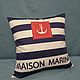 Anchor cushion 'mAison Marine' Sailor's House 45h45cm. Pillow. MaisonMarine. Online shopping on My Livemaster.  Фото №2