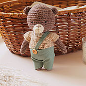 Куклы и игрушки handmade. Livemaster - original item Toy teddy bear, crocheted bear. Handmade.