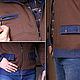 Men's zip-up jacket with collar, men's sweatshirt footer. Sweatshirts for men. Lara (EnigmaStyle). My Livemaster. Фото №6