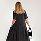 Платье из вискозы в горошек на графитовом фоне MUHA-407h. Платья. MUHA (vintagechic). Ярмарка Мастеров.  Фото №4