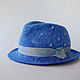 Женская шляпа федора "Музыка дождя". Шляпы. Fiona. Ярмарка Мастеров.  Фото №4