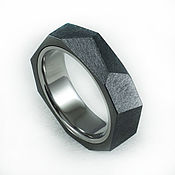 Украшения handmade. Livemaster - original item Ti/Zr Titanium Zirconium Face Ring. Handmade.