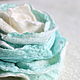 Felted rose 'Cream and Mint', Brooches, Yalta,  Фото №1