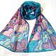Batik scarf 'Summer dream.'. Scarves. OlgaPastukhovaArt. My Livemaster. Фото №6