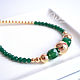 Necklace with green onyx and gold, Necklace, Krasnogorsk,  Фото №1