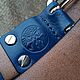 Blue buffalo leather belt. Straps. Marik Leather Craft. Online shopping on My Livemaster.  Фото №2