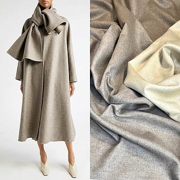 Пальтово-костюмный кашемир double double face Loro Piana тауп. You.ra tkani. Материалы для творчества ручной работы - Ярмарка Мастеров Материалы для творчества ручной работы. Ярмарка Мастеров - ручная работа Пальтово-костюмный кашемир double double face Loro Piana тауп. Handmade.