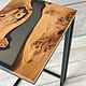 Side table made of slabs 'Lecto MID'. Tables. Mebel na zakaz U.LOFT. My Livemaster. Фото №9