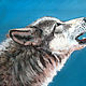Order  The Wolf and the full moon. Original. Pastel. Valeria Akulova ART. Livemaster. . Pictures Фото №3