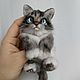Реалистичный котенок из меха. Мини. Мягкие игрушки. Мария Гладких. Интернет-магазин Ярмарка Мастеров.  Фото №2