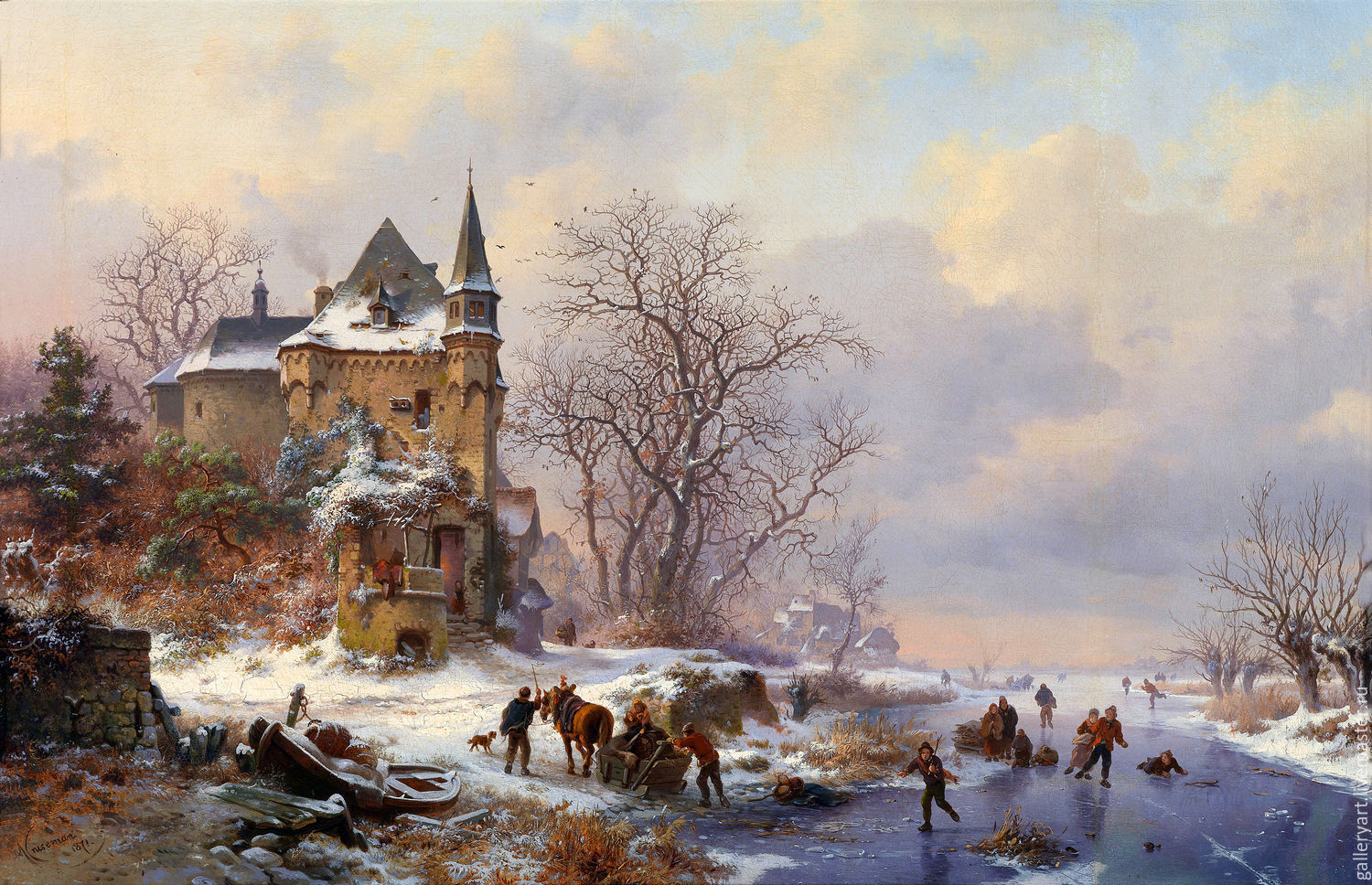 The painting 'Winter landscape' copy, Pictures, St. Petersburg,  Фото №1