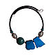 Necklace of large stones pyrite and ceramics, Necklace, Moscow,  Фото №1