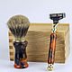 A gift set of a machine and a hand-made brush, Shaving kit, Moscow,  Фото №1