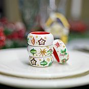 Сувениры и подарки handmade. Livemaster - original item Napkin Rings New Year. Handmade.