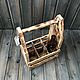 Caja de cerveza de madera para 6 botellas con otkryvalkoj y la cocción. Crates. Color Wood. Ярмарка Мастеров.  Фото №6