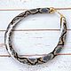 Harness beaded Gray Python. Necklace. Natalya | Handmade jewelry  |. Online shopping on My Livemaster.  Фото №2