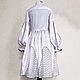 Order The bottom white dress with accents of embroidery. pugovkino delo (Pugovkino-delo). Livemaster. . Dresses Фото №3