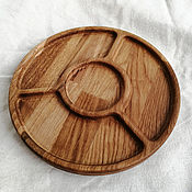 Посуда handmade. Livemaster - original item Wooden menazhnitsa or coffee tray made of oak. Handmade.