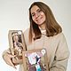 Интерьерная  текстильная кукла "Художница". Куклы и пупсы. Куклы ручной работы Мастерская Добро. Ярмарка Мастеров.  Фото №4
