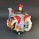 Order Teapots: hedgehog and fly agaric. Mila. Livemaster. . Teapots & Kettles Фото №3