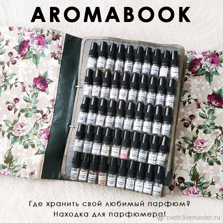 AROMABOOK "PERFUMER" (органайзер для пробников парфюма), А4 – заказать ...