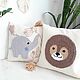 Lion Baby pillow. Pillow. Bunniess and friends (toys-for-kids). My Livemaster. Фото №4