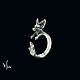 Sterling Silver Fennec Fox Ring, Fox Jewelry, Silver Ring Fox, Rings, Yerevan,  Фото №1