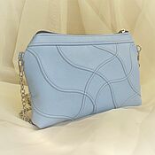 Кросс-боди Эрика синяя, женская сумка, маленькая сумочка, 228