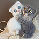 Felting toy kittens for wedding rings, Felted Toy, Podolsk,  Фото №1